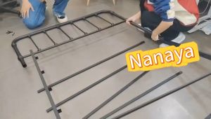 Giường Sắt khung hộp thước từ 1m đến 1m8 mẫu Giường sắt đơn giản cao cấp - Bảo hành 2 năm - (hình thật)