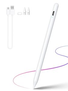 Stylus Pen for Android Tablet Pom Tip Tablet Pencil for iOS/AndroidRechargeable Active Stylus Pen for iPhone/Samsung/XiaoMi