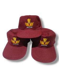topi sekolah sd polos isi 10 pcs bordir tutwri