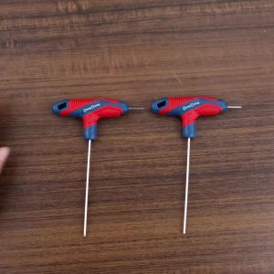 T Handle Hex Key Set Ball End Flat Allen Wrench CRV Steel Heat Treated Matte Chrome TPR Grip 2 2.5 3 4 5 6 8 10mm Hand Tools
