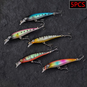 5PCS Jerkbait Minnow Crankbaits Fishing Lures Hard Baits Artificial Wobbler For Pike Trolling Bass Carp Fishing Tackle Swimbait