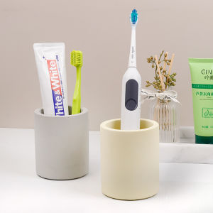 Deerai Japanese Style Minimalist Bathroom Toothbrush Holder Silicon Dendroid Material Anti-Mold Electric Toothbrush Stand Organizer Cup