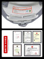 Weiguan ABS New National Standard Safety Helmet Breathable White Construction Site Power Engineering Logo Printed Hard Hat. 