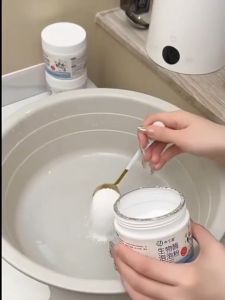 ผงฟองสบู่เอนไซม์ แช่แล้วขาวเลย ผงฟอกผ้าขาว ขจัดคราบเสื้อผ้า คราบเหลือง เลือด เชื้อรา ผงขจัดคราบบนผ้า สำหรับผ้าขาว E08 ผงฟองสบู่ ผงฟองสบู่ ขาว - Lazada