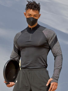 OMG Fashion Brand Quick-Drying Breathable Fitness Clothes Top Stretch Tights Running Training Long Sleeve Sports T-shirt for Men