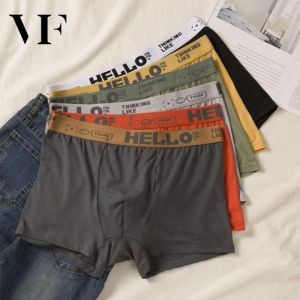 VFASION HELLO กางเกงในผู้ชายขาสั้น กางเกงในบ็อกเซอร์ Boxer เนื้อผ้านิ่ม สวมใส่สบาย ดีไซน์เป้ากางเกงสองชั้น