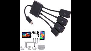 Cáp OTG Type C ra 3 cổng Usb - Cáp OTG Type C Hub OTG hỗ trợ sạc nguồn cho Điện thoại Máy tính bảng