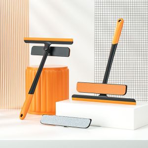 Cây Lau Kính Đa Năng 3 IN 1 Lau Kính Kèm Gạt Nước Silicone Xoay 360 Độ Chống Trượt Nhỏ Gọn Thông Minh Tiện Lợi Dieulinhshop