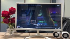 จอมอนิเตอร์ Full HD LED 21.5"Wide screen จอคอมพิวเตอร์ มีช่อง HDMI และ VGA ปรับก้ำเงย รับประกัน 1 ปี