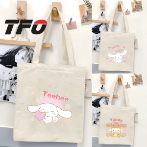 TFO Tote Bag Kuromi Character from the Sanrio Universe College School Tote Bag