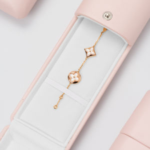 Oirlv Hộp Đựng Nhẫn Cưới Hộp Đựng Trang Sức Vòng Cổ Vòng Tay Bông Tai Hộp Đóng Gói Vòng Tay Mặt Dây Chuyền Bằng Da H152