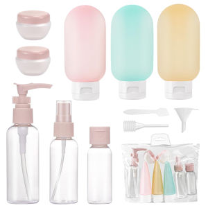 11 Cái/bộ 60Ml Hộp Đựng Kem Dưỡng Da Mềm Mại Ống Bóp Di Động Du Lịch Chai Dầu Gội Có Thể Đổ Lại Silicon Chai Rỗng Cho Hộp Đựng Xà Phòng