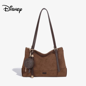 Disney Mickey Brown Vintage Shoulder Bag Tote | Disney Mickey Embroidered Womens Shoulder Bag - Vintage Caramel Color Suitable for Commuting and Casual Use