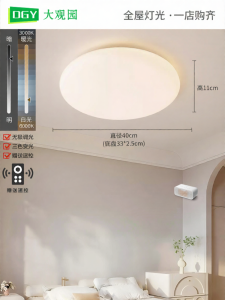 DGY | Cream Style LED Ceiling Light For Living Dining Bedroom