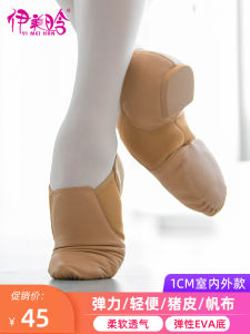 รองเท้าเต้นรำหนังแท้สำหรับผู้หญิง รองเท้าเต้นรำสไตล์แจ๊ส รองเท้าเต้นรำบัลเลต์คลาสสิก รองเท้าเต้นรำสำหรับผู้ใหญ่และเด็ก รองเท้าเต้นรำแบบมีหัวรองเท้า