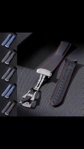 Silicone Watchband 20mm 22mm For Omega Watch Straps for New Seamaster 300 Waterproof Rubber Belt for Seiko Curved End Bracelets