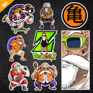 Magnetic Reflective Sticker Dragon Ball Turtle Master Electric Car Battery Car Refrigerator Magnet High Quality Decal