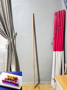 Tongkat pramuka merah putih dan polos bahan kayu panjang 160cm lingkar 3cm