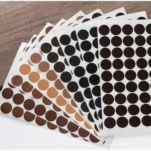 Vỏ Trang Trí Tường Tròn Chống Thấm Nước PVC Hiện Đại Tối Giản Cho Tủ Quần Áo Bàn Tròn Họa Tiết Gỗ Màu Trắng Ngà