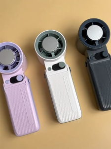 Portable Handheld Cooling Fan Turbo Mini Fan with 199 Speed Settings 3-Second Rapid Cooling 6000mAh Rechargeable Battery Digital Display Lightweight for Travel Office Outdoor