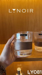 Ly Thủy Tinh Tumbler - Wave - Kèm Tay Cầm Gỗ | 280ml | [LYNOIR_LY081]