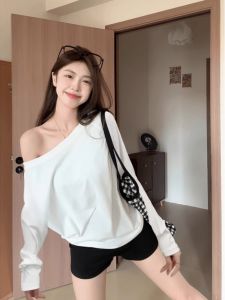 Off Shoulder Loose Fitting T-shirt