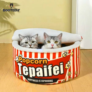New Cat Nest Closed Sense of Security Winter Warm Popcorn Sleep Nest Winter Cat Sleeping Pet Dog Supplies