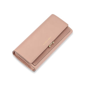 Long Wallet Card Holder Integrated Fashion Fashion Womens Large Capacity Wallet Pu Three Foldable Clutch Bag Wallet New Arrival