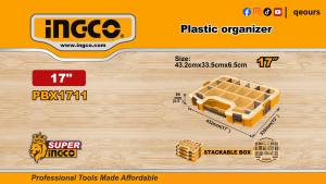 INGCO PLASTIC ORGANIZER BOX | STACKABLE | PBX1211 PBX1511 PBX1711
