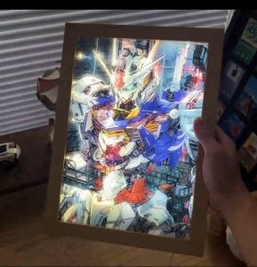 SG STOCK 🎆🎊New year gift One Piece Lighting Painting Bedside Atmosphere 3 Colors Led Night Light Artwork Luminous Decoration Anime Gift