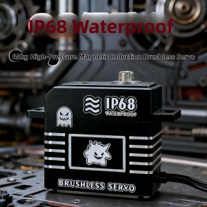 Magnetic Induction High Voltage Brushless 65kg Waterproof Servo