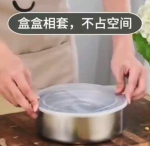 Fresh Box 5 Susun Stainless Steel Polos Dengan Tutup Box Rantang Stainless Steel Serbaguna