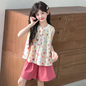 New Summer Floral Vest Set