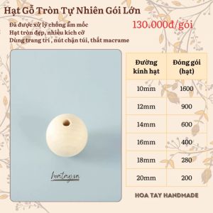 Hạt gỗ tròn tự nhiên gói lớn Giá Cực Tốt.