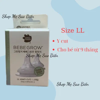 Núm ti bình sữa Green Finger Bebegrow Hàn Quốc chính hãng cho bé