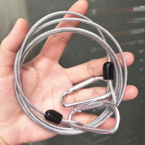 Dây Cáp Thép Bọc Nhựa Có Móc Treo Rèm Cửa Sổ Ký Túc Xá Phòng Ngủ Rèm Giường Dây Treo Ngoài Trời Dây Phơi Quần Áo Dây Giá Đỡ Màn Phủ Giường