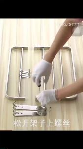 Foldable Wall-Mounted No-Drill 304 Stainless Steel Towel Rack