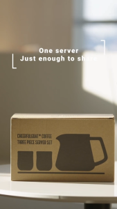 CheerfulGoat Glass Coffee Sharing Pot Home Hand-Poured Coffee Pot Set Coffee Utensils Borosilicate Glass