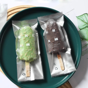 [clearance]100 Pieces 8x19 CM Disposable Ice Cream Plastic Wrappers plastic packaging for ice cream Popsicle Bags Ice Pop Plastic Mold Bags