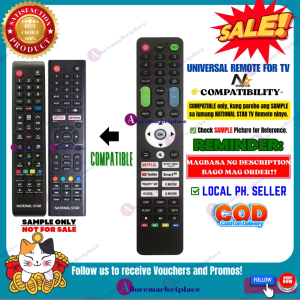 NATIONAL STAR TV Remote Ready to Use Universal Remote Control for National Star TV Remote Specific TV only alluremarketplace2nd