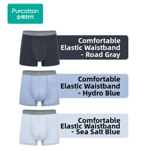 Purcotton | Elastic Antibacterial Cotton Sport Boxer Briefs