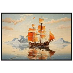 Tranh Thuận buồm xuôi gió. Tranh treo tường dán tường Canvas. CGI-204