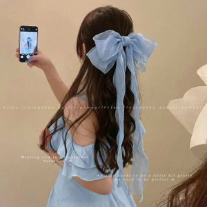 NING ZHOU | Extra-large Bow Ribbon Clip Spring Hair Clip Accessories