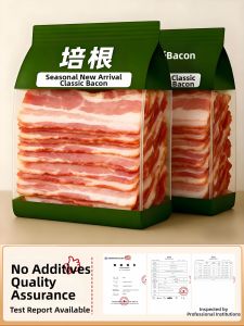 Original Slice No Additives Bacon Meat Kids Breakfast Commercial Use Individual Packs