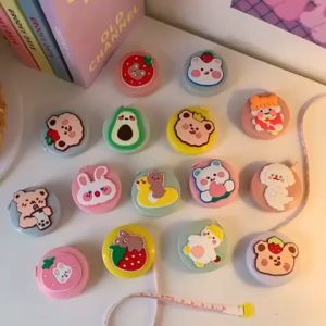 Thước Dây Cuộn Mini Tự Rút 150cm – Combo 2 Cái – Màu Pastel Xinh Xắn – Đo Cơ Thể May Vá Thủ Công