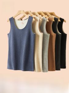 MiiOW | Áo khoác lót lông cừu dày ấm áp cho nam cổ tròn không đường may mùa thu đông Áo lót lụa lót lông cừu mềm mại thoải mái