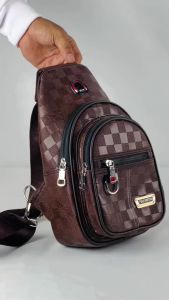 TAS SLINGBAG PRIA KULIT PU LETHER TAS SELEMPANG POLO AMSTAR