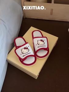XIXITIAO | Dép Ins Style Bông Vải Linen Thấm Mồ Hôi Chống Trượt