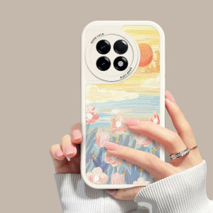 เคสโทรศัพท์ซิลิโคนนุ่มแบบป้องกันการตกหล่นสำหรับ OnePlus 15 รุ่นใหม่ฤดูร้อน ลายดอกไม้ในทิวทัศน์พระอาทิตย์ตกดิน รุ่น Ace3/2V