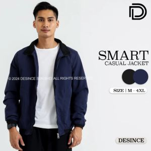 DESINCE Men Coat Outerwear Jacket Office Smart Casual Slim Winter Collar Zip Clothing Cool Jaket Lelaki MT 165